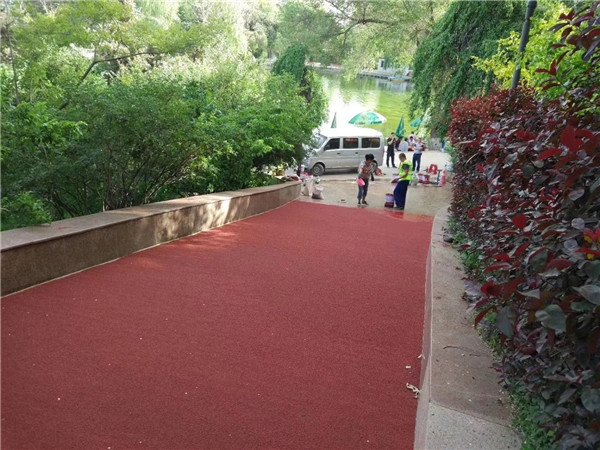 周口彩色路面施工